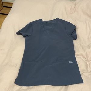 Wear Figs Charcoal Scrub Top Casma Xs